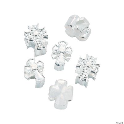 Cross Large Hole Beads - 13mm