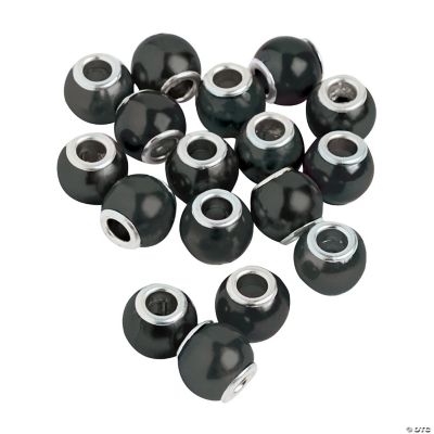 Black Pearl Large Hole Beads - 12mm
