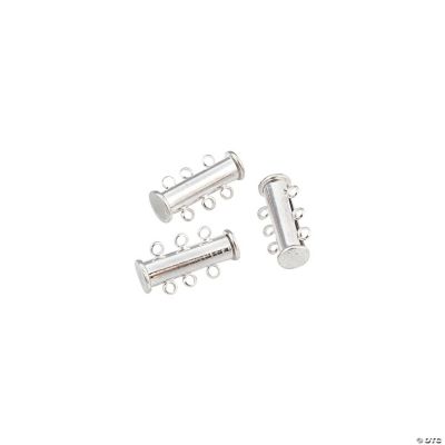 Silvertone Triple Stand Bar Clasps