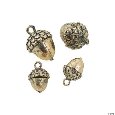 Goldtone Acorn Charms