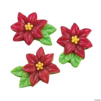 Poinsettia Cabochons - 23mm