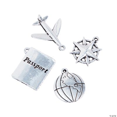Silvertone Travel Charms