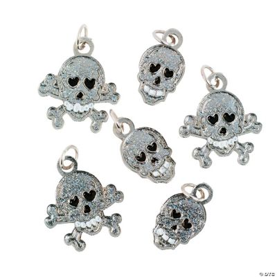 Glitter Skull Charms