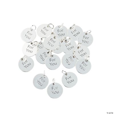 Silvertone “For You” Charms