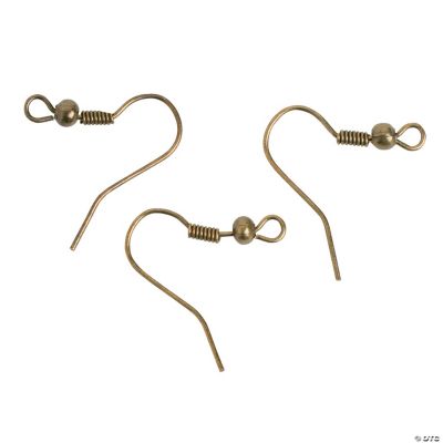 Fishhook Earring Wires - Antique Goldtone