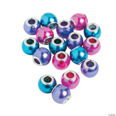 Colorful Pearl Large Hole Beads - 12mm