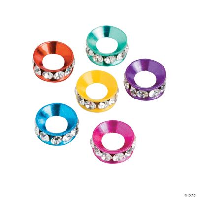 Rhinestone Large Hole Spacers
