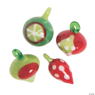 Ornament Inspired Lampwork Beads - 10mm - 18mm x 20mm