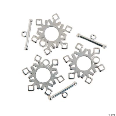 Snowflake Toggle Clasps
