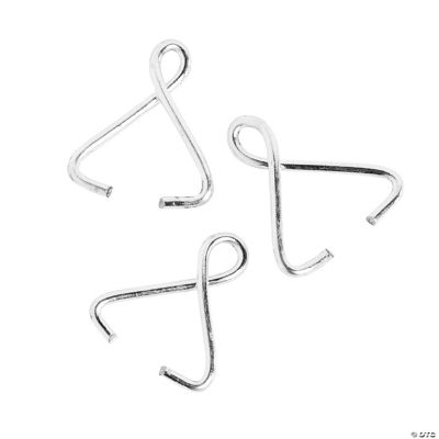 Silvertone Briolette Charm Pin Bails