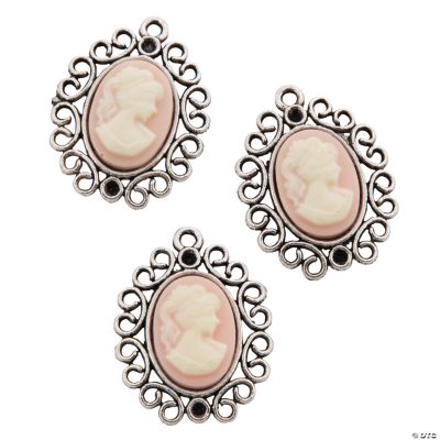 Peach Cameo Charms