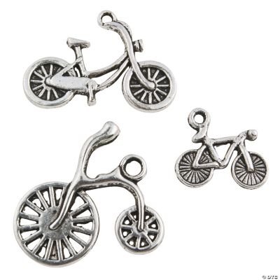 Silvertone Bicycle Charms