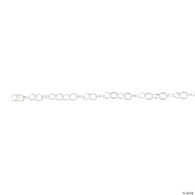 Silvertone Diamond Pattern Chain