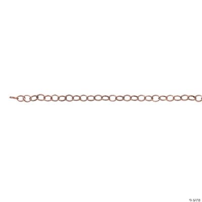 Copper-Tone Diamond Pattern Chain