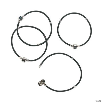 Black Rubber Bracelet Cords