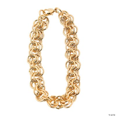 Goldtone Multi-Ringed Chain Bracelets