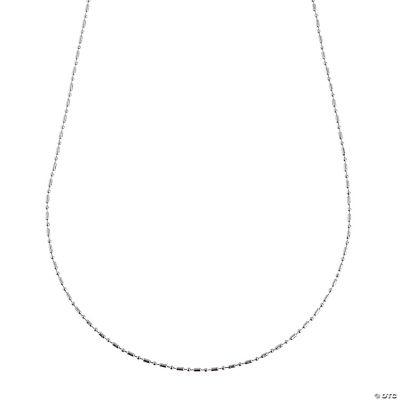 Silvertone Delicate Ball Chain Necklaces