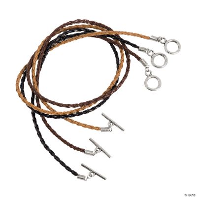 Braided Necklaces With Toggle Clasp