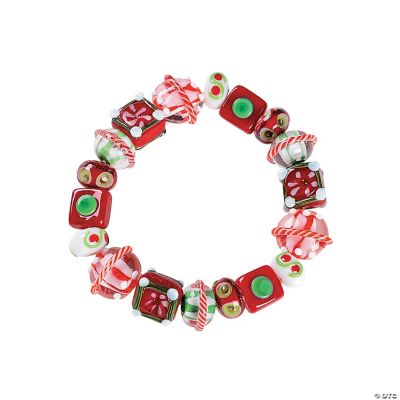 Christmas Lampwork Bead Bracelet Kit
