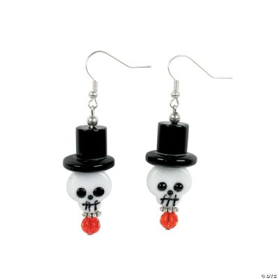 Creepy Skull Lampwork Earrings Kit