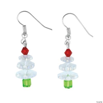 Clear Crystal Christmas Tree Earring Kit