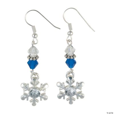 Silvertone Winter Snowflake Earring Kit