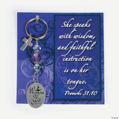 I Am A Woman Of God Key Chain Kit With Card