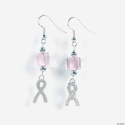 Crystal Pink Ribbon Earring Kit