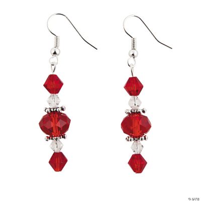 Red Faceted Dangle Earring Kit