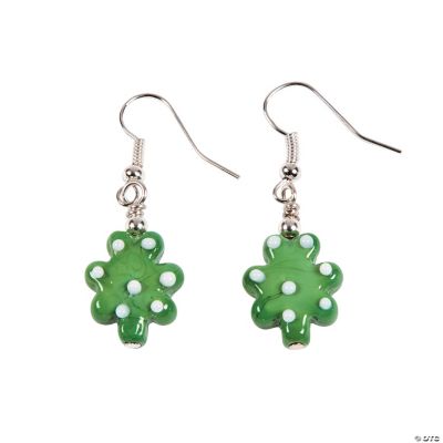 Shamrock Lampwork Glass Earring Bead Kit