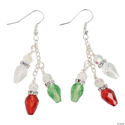 Christmas Light Bulb Earring Kit - Oriental Trading