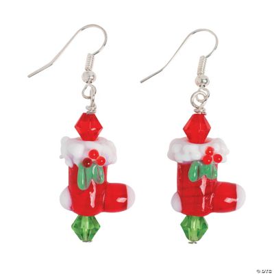 Christmas Stocking Lampwork Earring Kit