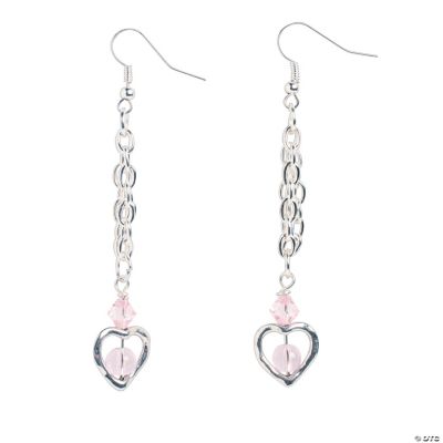 Silvertone Heart Earrings Kit