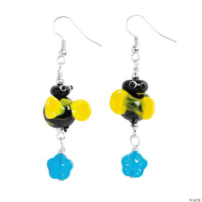 Bumblebee Lampwork Earrings Kit