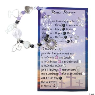 “Peace Prayer” Bracelet With Card Kit