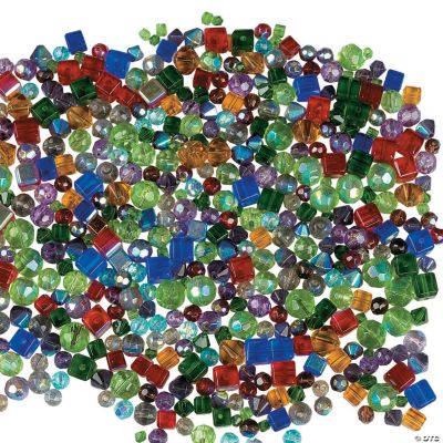 Big Jeweltone Cut Glass Crystal Bead Assortment - 4mm-10mm