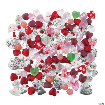 Hearts-A-Plenty Bead & Charm Assortment - 4mm-23mm