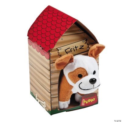 Plush Dog With House