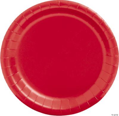 Red Paper Dessert Plates