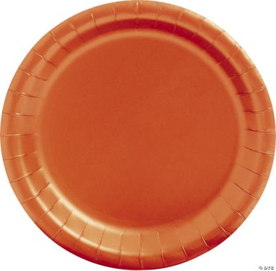 Orange Paper Plates
