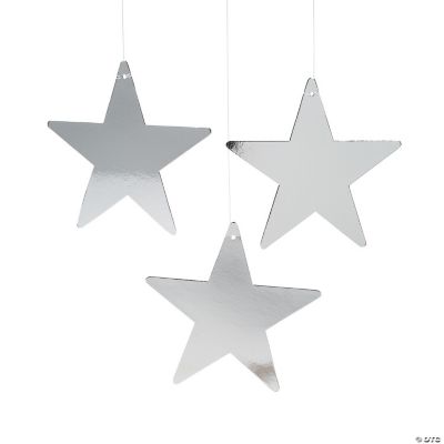Silver Medium Twinkling Stars
