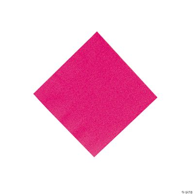 Hot Pink Beverage Napkins