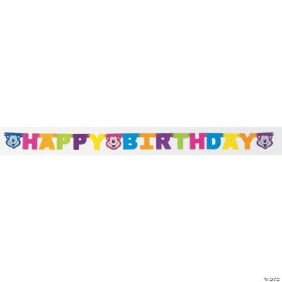 Neon Monkey “Happy Birthday” Banner