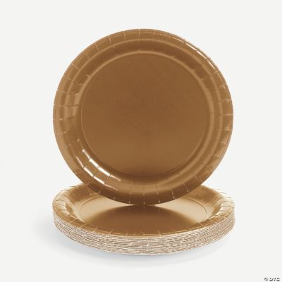 Metallic Gold Party Dinner Plates