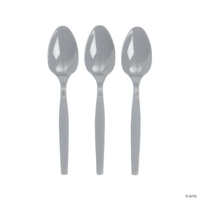 Metallic Silver Party Spoons
