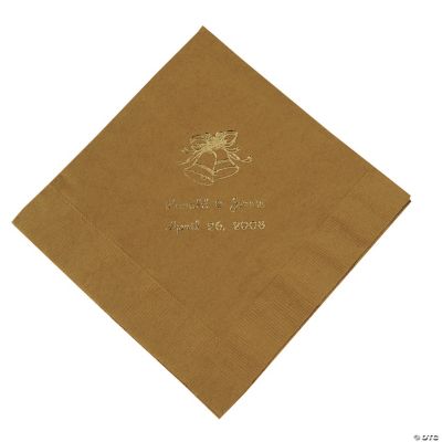 Gold Gold Wedding Lunch Napkins (P)