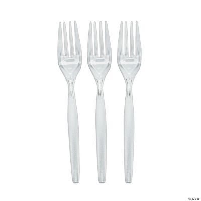 Clear Party Forks