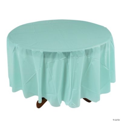 Light Blue Round Table Cover