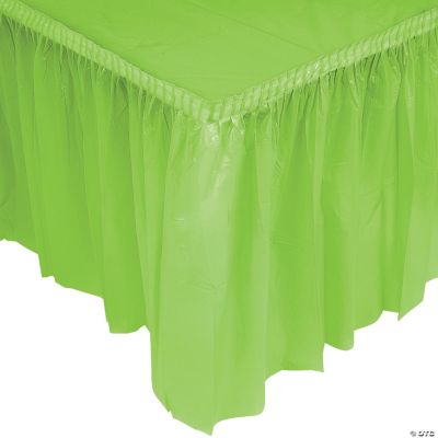 Lime Green Pleated Table Skirt