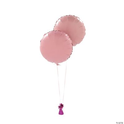 Light Pink Round Mylar Balloon Set